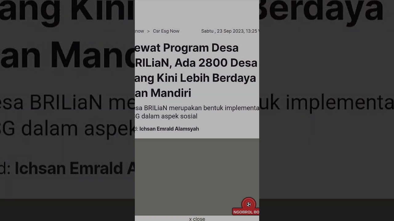 BRI Gelar Program Desa BRILian Untuk Perekonomian Desa Indonesia