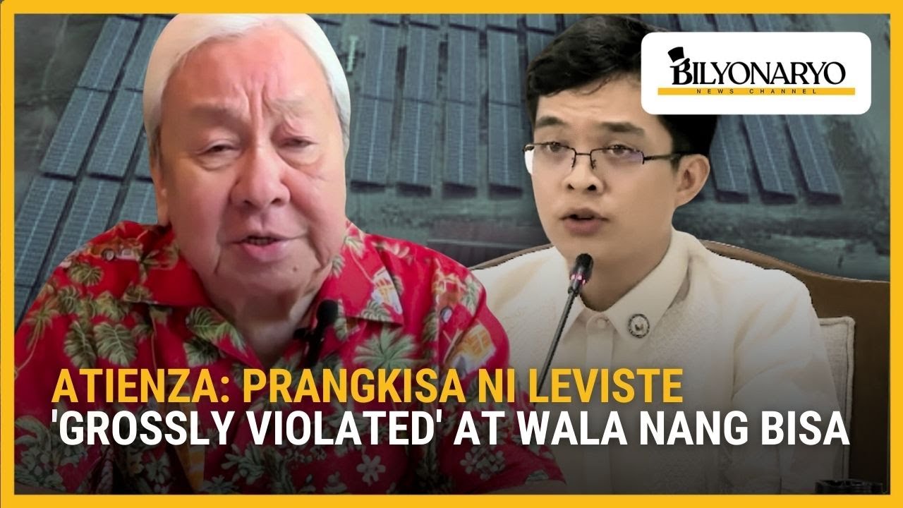 Atienza kay Leviste: Prangkisa ng Solar Para Sa Bayan, 'grossly violated' at wala nang bisa | Agenda