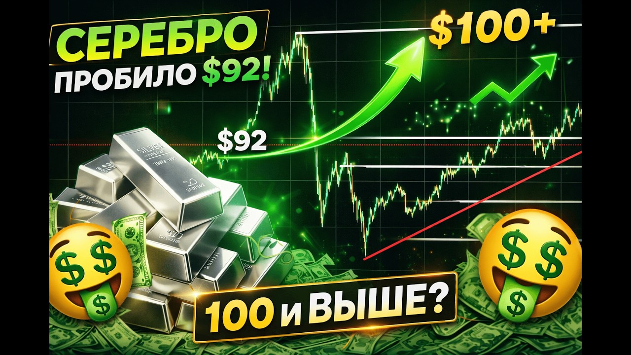 СЕРЕБРО | XAGUSD закрепление над уровнем 92$: Что дальше?