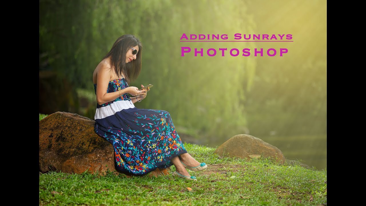 How to add sun rays | Photoshop | Park Photography