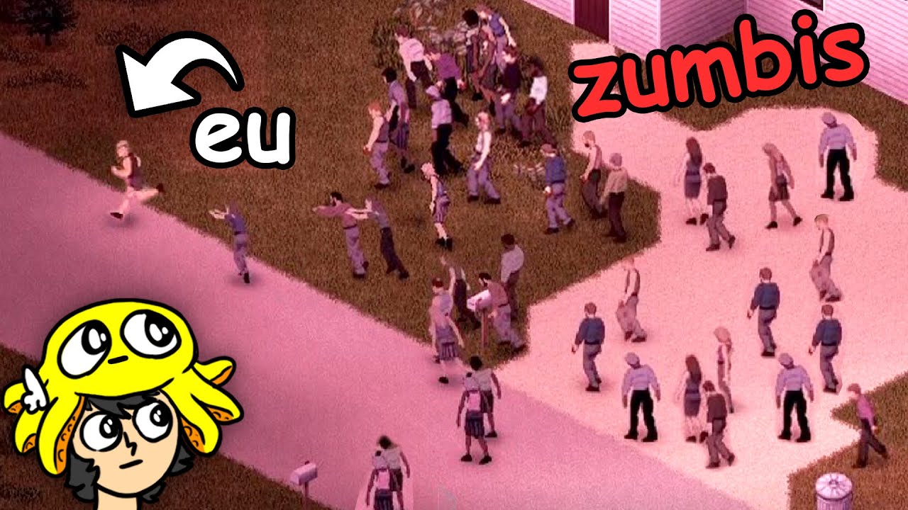 um idiota no jogo mais realista de zumbi