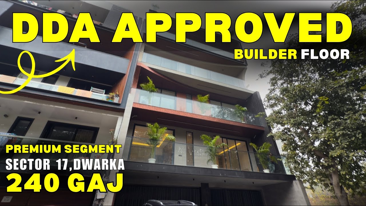 DDA Approved✅ 4BHK Builder Floor | 240 Sq Yds | Park Facing | Dwarka Sector-17 #housetour