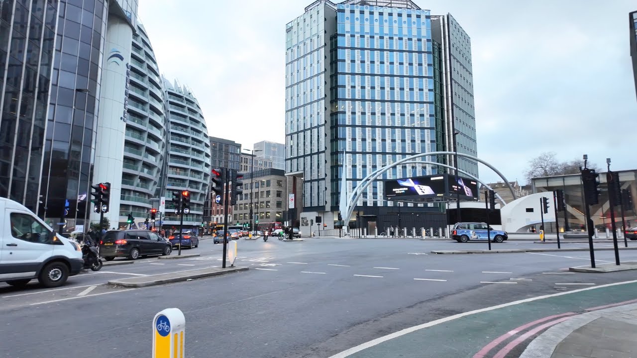 Shoreditch Walking Tour London, Old Street | Walking Tour 4K