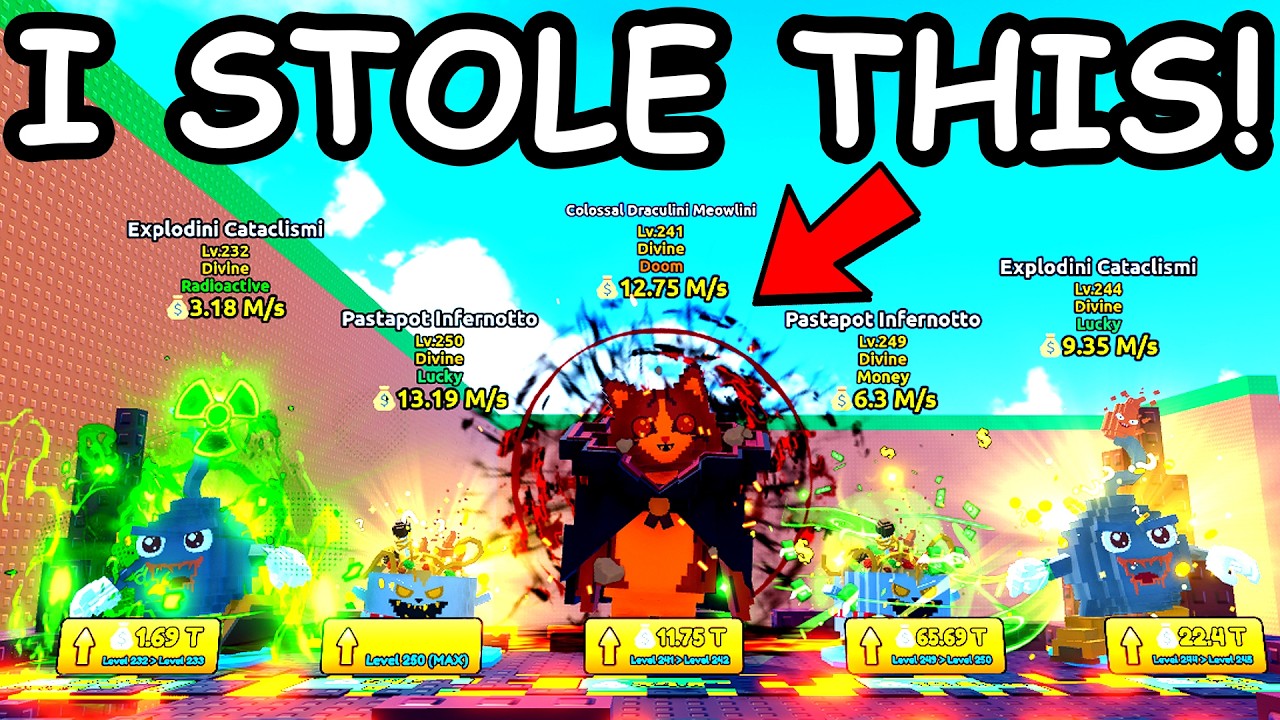 I STOLE NEW RAREST DIVINE Brainrots in Escape Tsunami...
