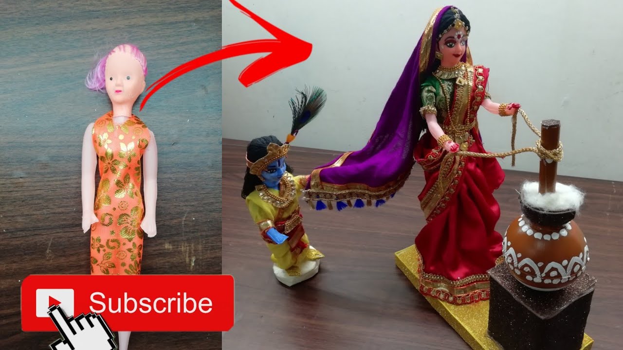 How to make yasodha ji and Krishna Ji for janamastmi. [Janamastmi special craft]