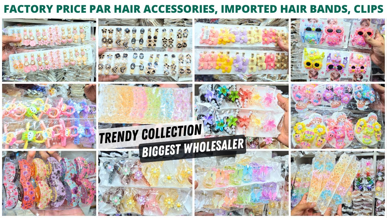 Latest Collection of Hair Accessories, Hair Clutchers, Hair Bands Cheapest Wholesaler in Kolkata