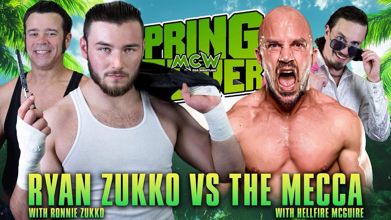 Ryan Zukko VS “The Mecca” Brian Johnson (w/ Hellfire McGuire) MCW Spring Fever Tour: Hollywood, MD