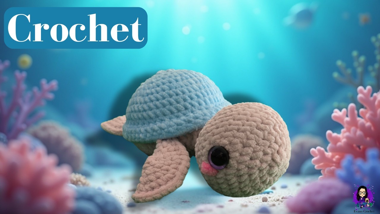 🧶 Это творение вызовет у вас желание! (Простой самоучитель вязания крючком) 🐢✨