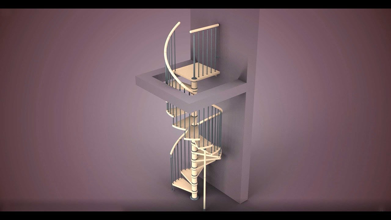 Mounting video of Columbia & Vega spiral staircase