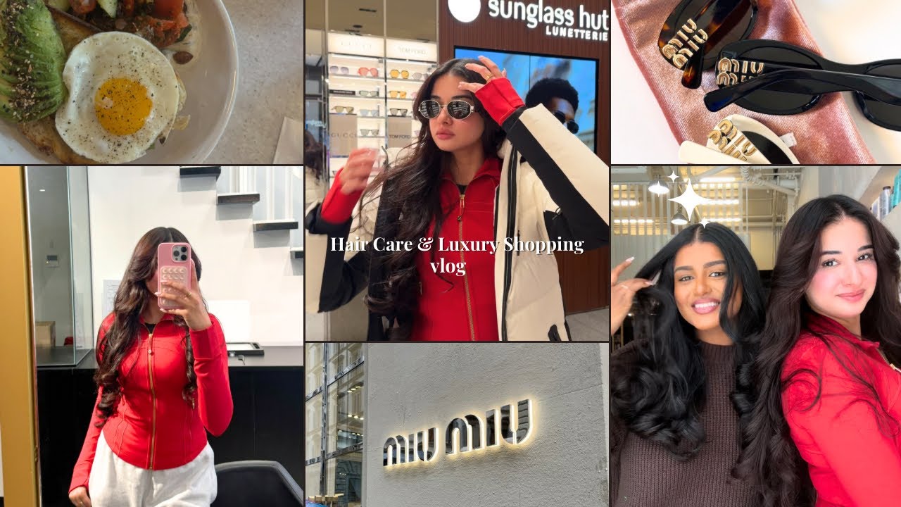 Vlog: Luxury Shopping, HAIR CARE, trying all the IT girl sun glasses , soup dumplings and more!