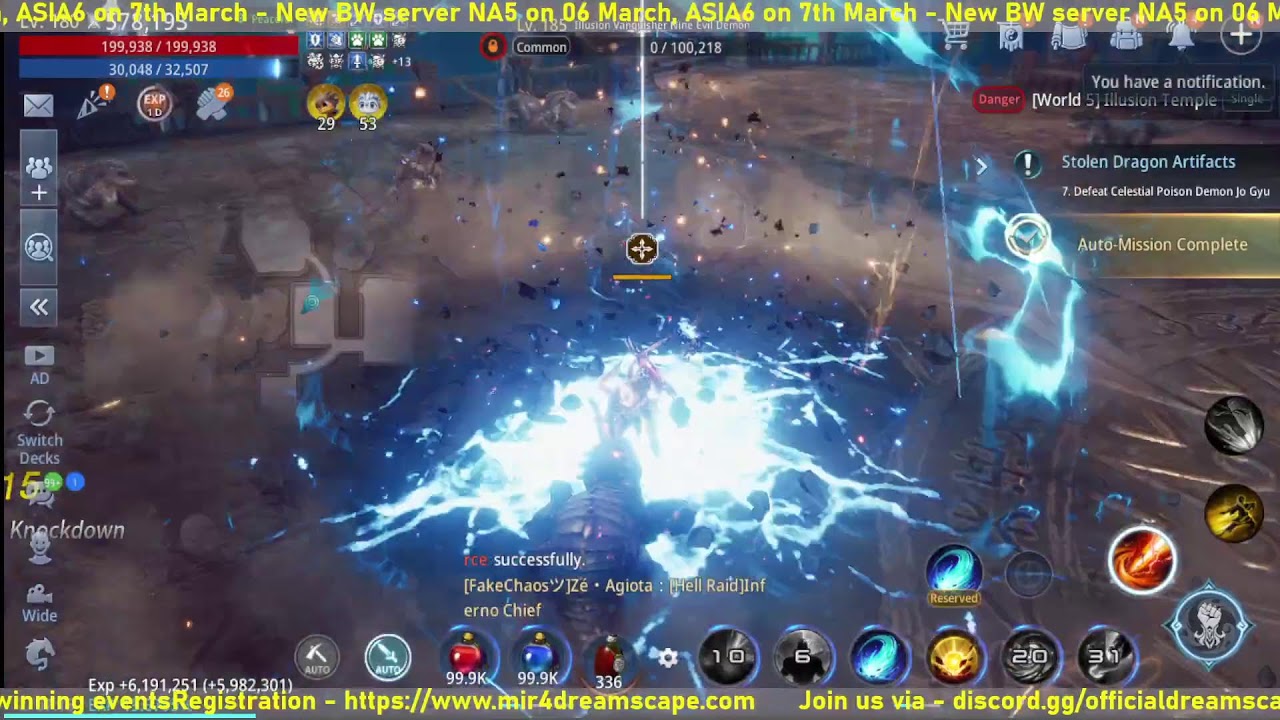 MIR4 Dreamscape – New BW server - end of 2026/02