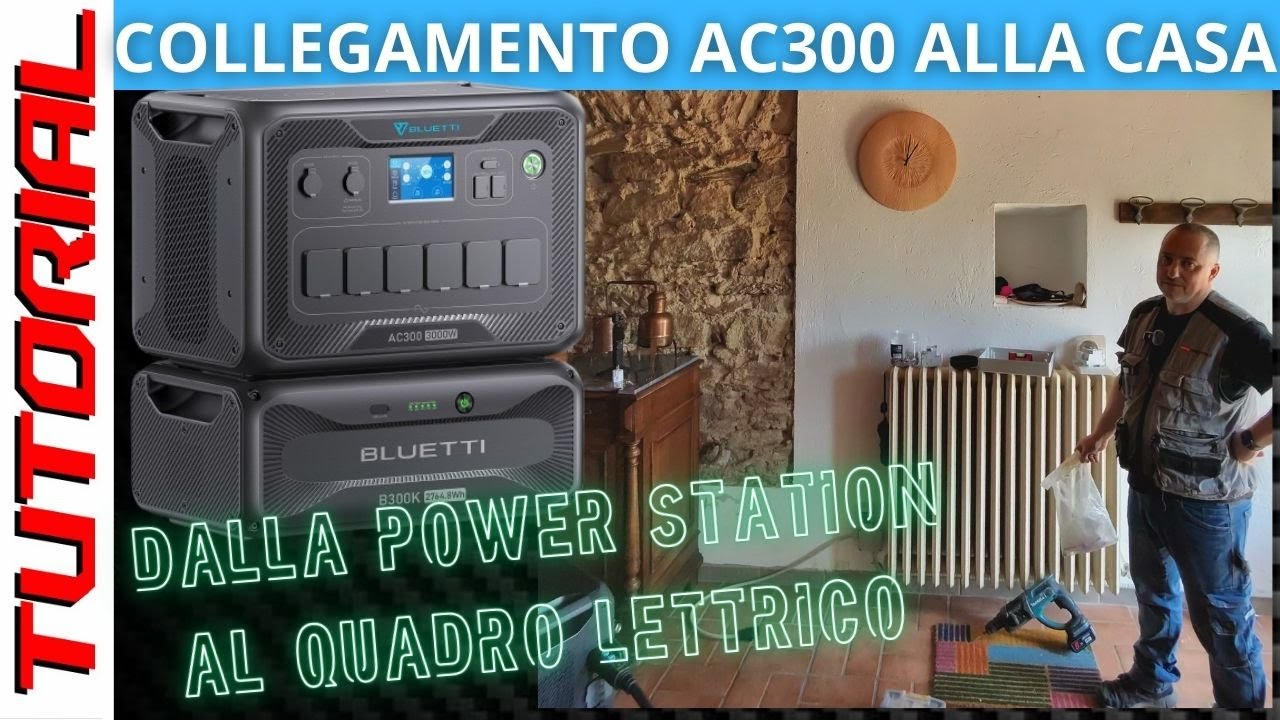 Vado da @spadellandointothewild TUTORIAL installazione PowerStation Bluetti AC300 quadro elettrico