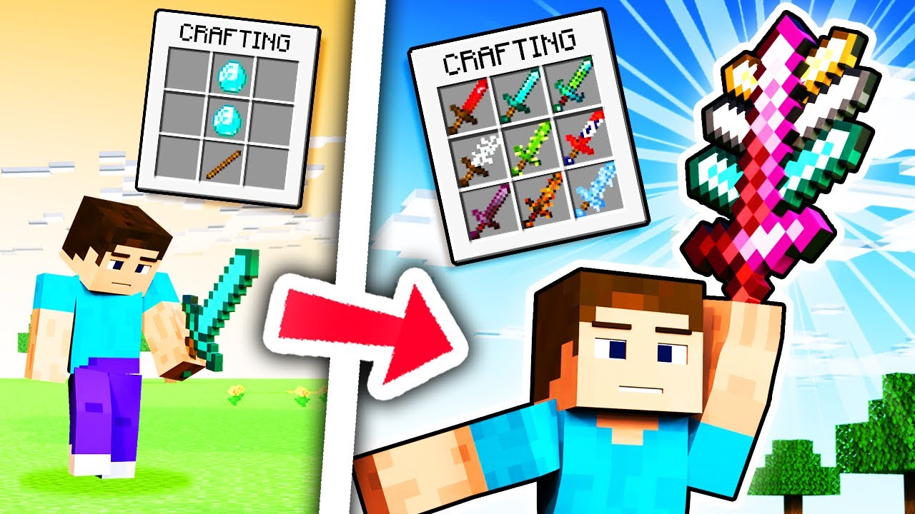 I Combined Swords Way Too Much In Minecraft