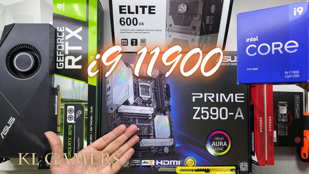 intel Core i9 11900 ASUS PRIME Z590-A HyperX RTX2060 TURBO MASTERLIQUID ML360R RGB PC Build