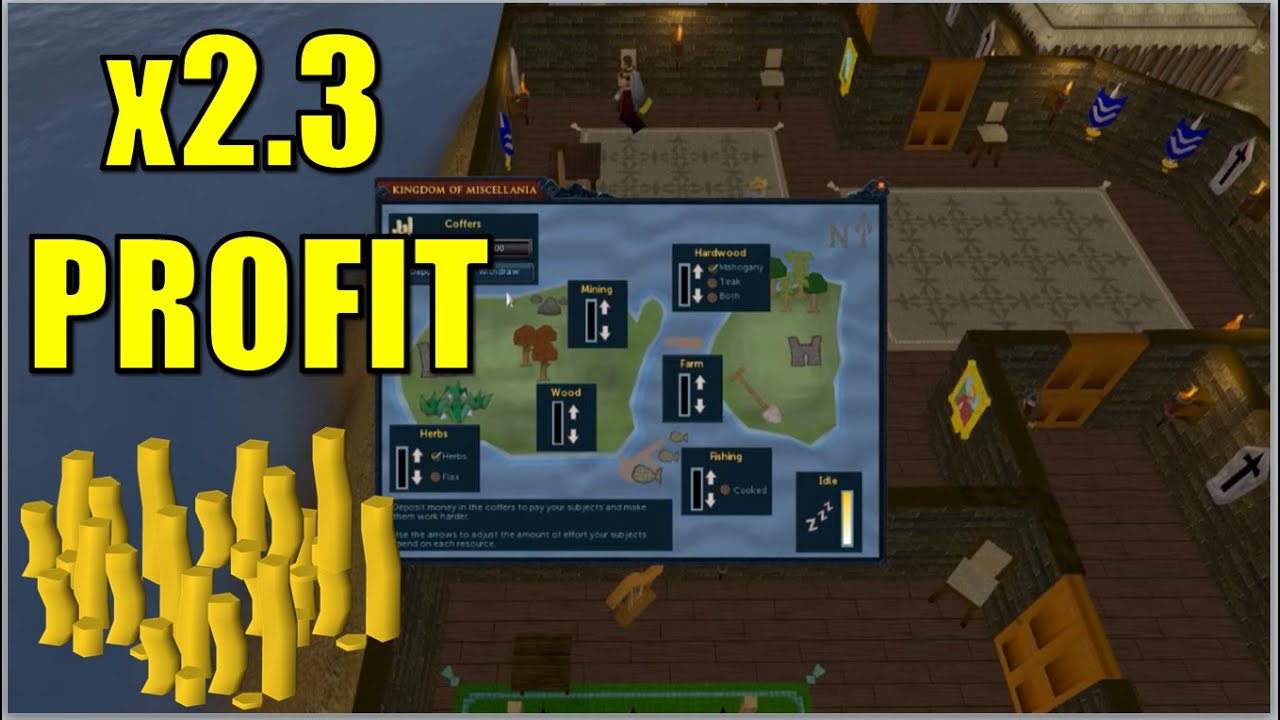 Runescape - Managing Miscellania  [BEST PROFIT]