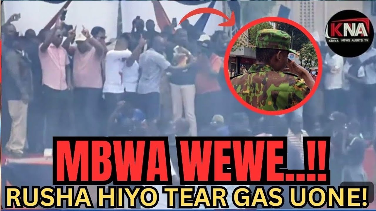 ANGRY EDWIN SIFUNA TEAR GASED IN KAKAMEGA! 