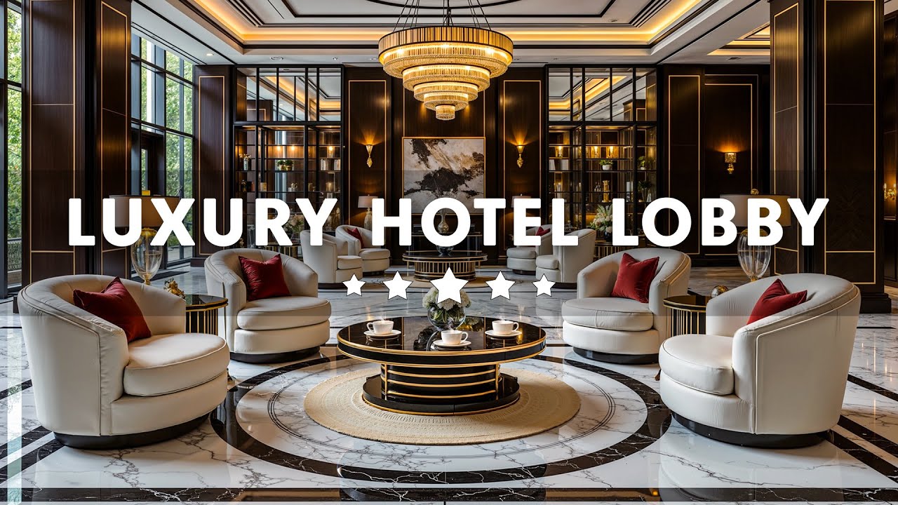 Luxury Hotel Lobby Music - Tender Jazz Saxophone Instrumental Music - Relaxing Background Music