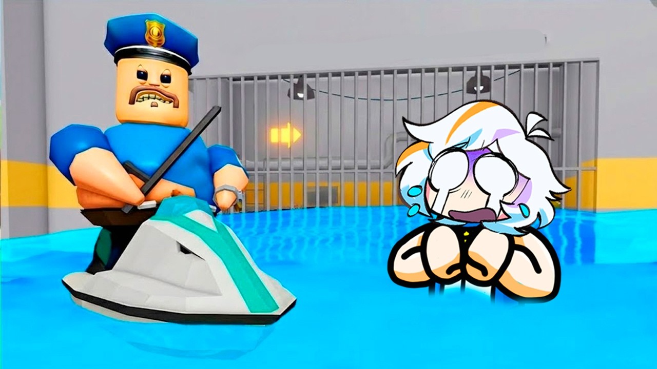 ESCAPAMOS DE LA PRISION DE BARRY BAJO EL AGUA COMPLETO (BARRY'S PRISON RUN ROBLOX)