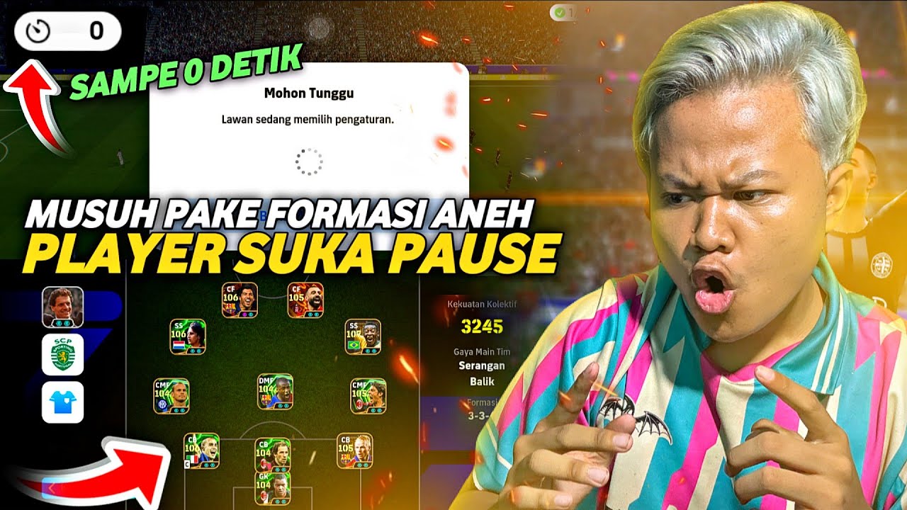 KETEMU PLAYER SUKA PAUSE & PAKE FORMASI UNIK LINGKARAN!! MAKIN BANYAK PLAYER EFOOTBALL YANG BEGINI!!