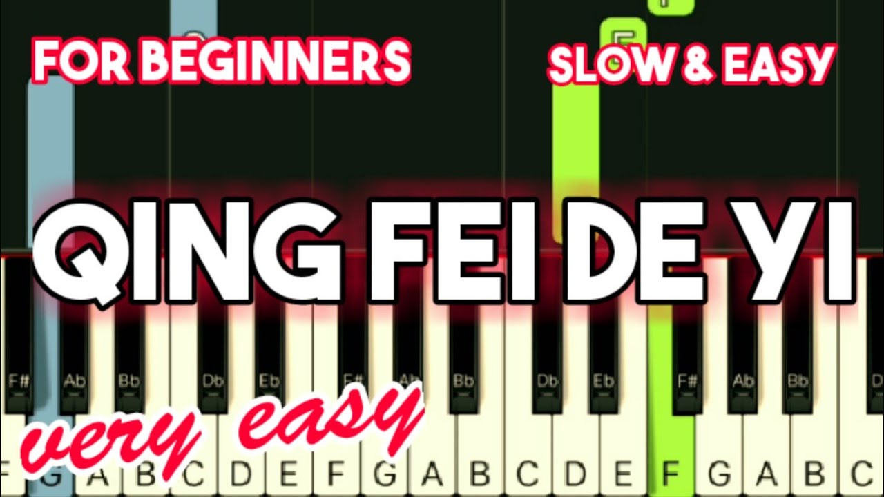 METEOR GARDEN OST - QING FEI DE YI | SLOW & EASY PIANO TUTORIAL