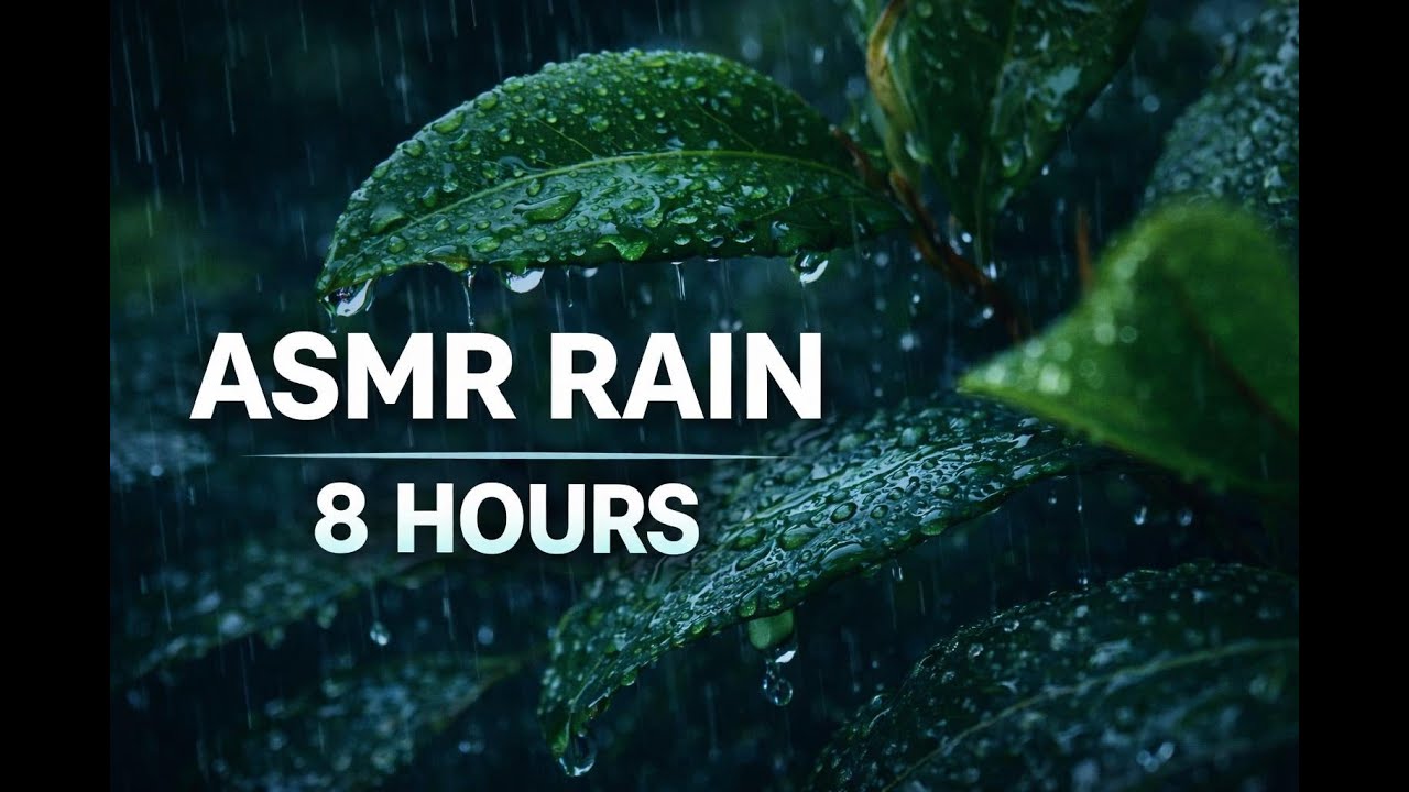 8 Hours ASMR Rain | Calm Sleep & Stress Relief