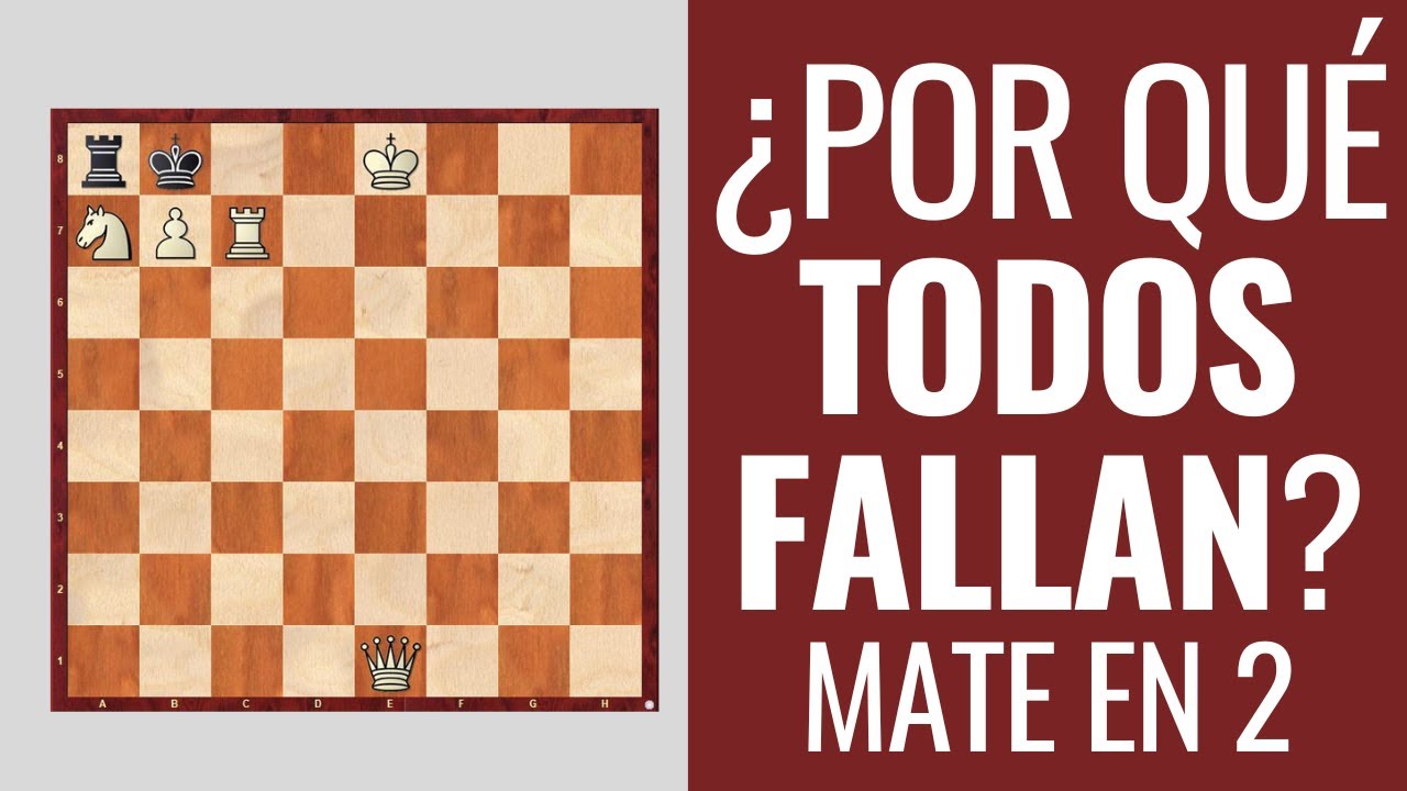 ¿Por qué todos los jugadores de ajedrez fallan al resolver este ejercicio?