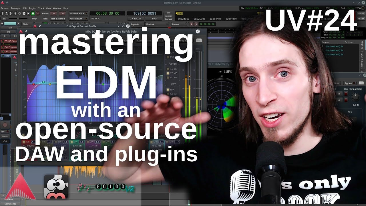 UV#24 Mastering an EDM single with Ardour, Calf and EQ10Q