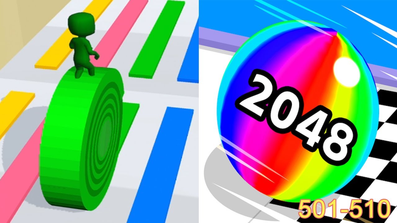 Layers Roll VS Ball Run 2048 Android iOS Gameplay