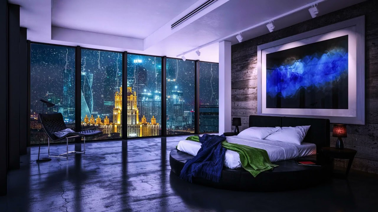 Gentle Rain Sounds on Window | 8 Hours Relaxation and Sleep Better
