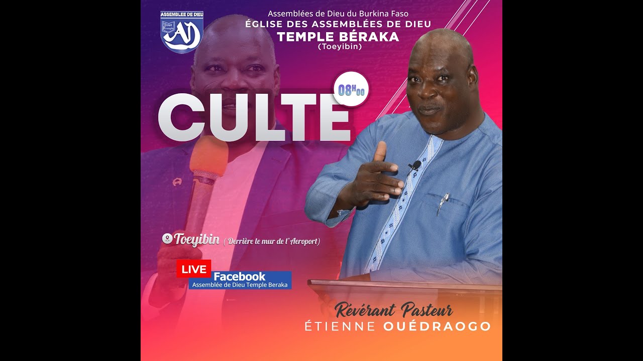 Pasteur ETIENNE OUEDRAOGO -Quand Dieu précède, rien ne peut te bloquer.