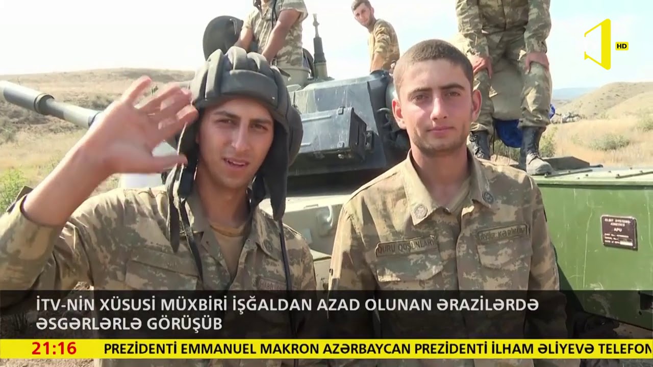 İTV-nin xüsusi müxbiri işğaldan azad olunan ərazilərdə əsgərlərlə görüşüb
