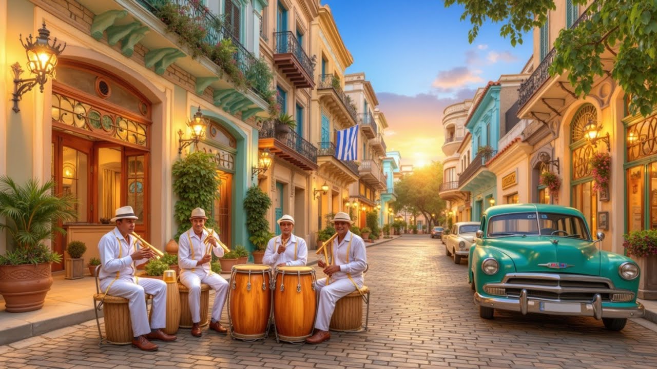Sundown Serenade: Old Havana Rhythms, Vintage Cuban Music, & Cafe Sounds for Pure Retro Vibes