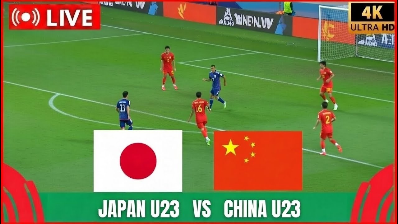 ⚽ 直播 : 中国U23 VS 日本U23 | 亚足联U23亚洲杯决赛 | 足球实况直播