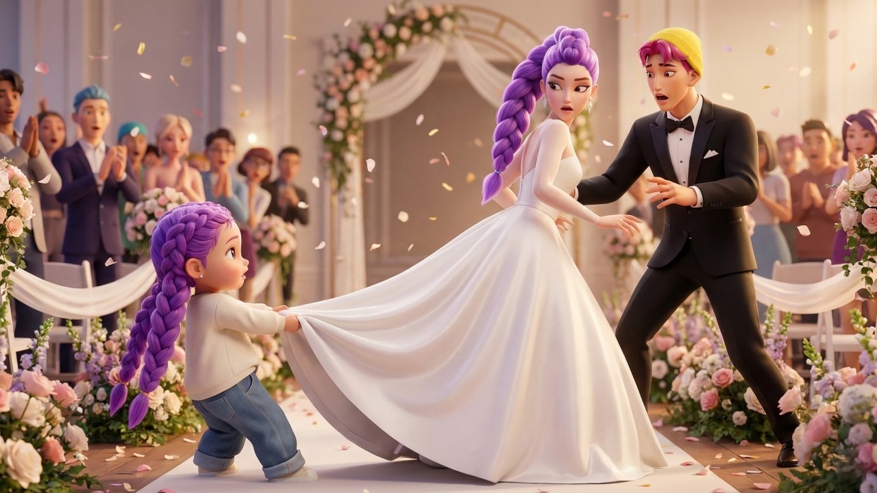 Baby Rumi Pulls Mother Rumi Away From Her Wedding 😨 kpop demon hunters animation