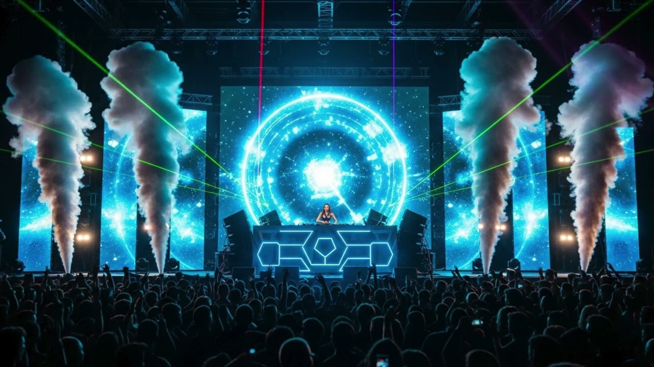 EDM LASER FESTIVAL 🔥 Female DJ Live Set | Full Crowd Madness