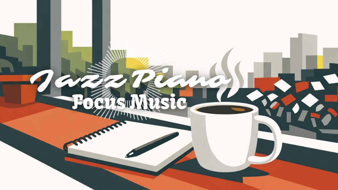 【作業用BGM】静かな朝活に寄り添う朝カフェ｜Study Jazz Piano – 集中できるジャズピアノ