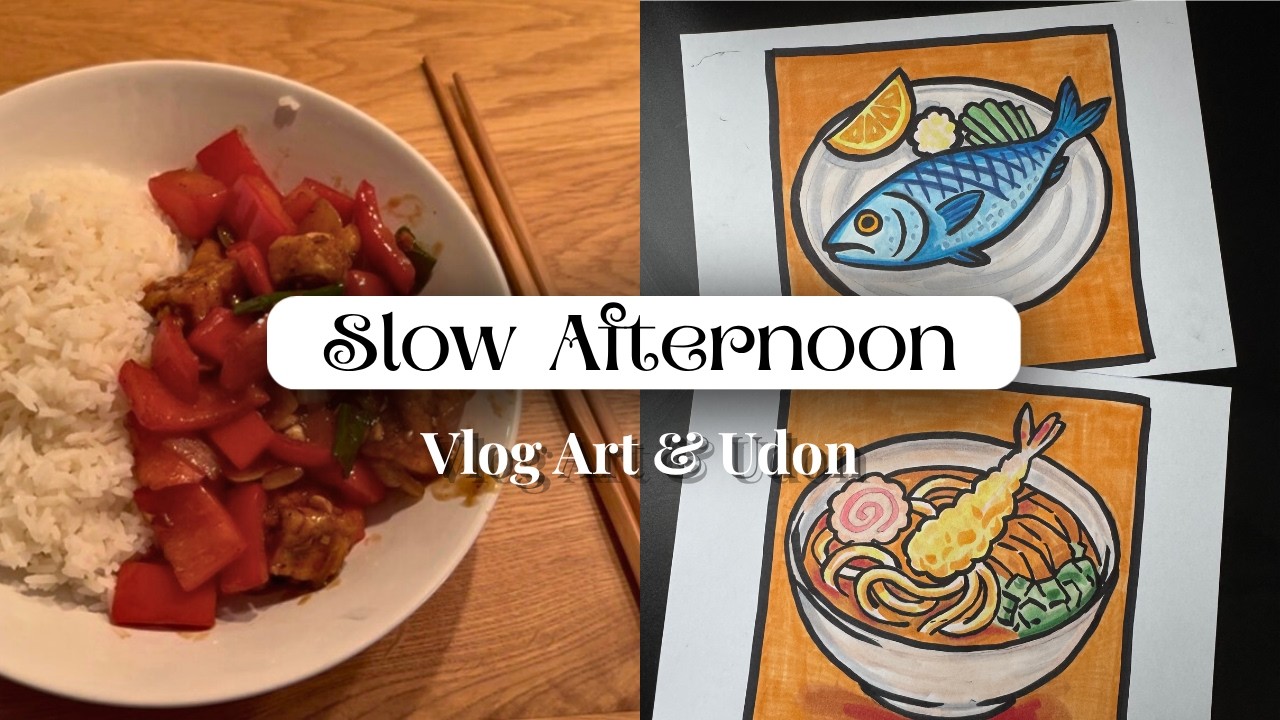 Quiet Afternoon at Home | Balcony Garden | Cooking Chinese Crispy Dish | Showing My Paintings