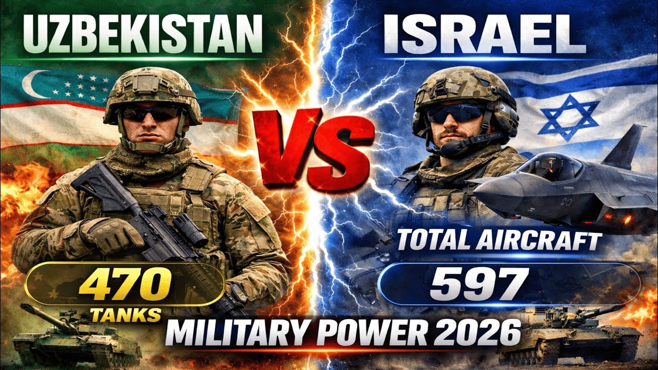 🇺🇿 Oʻzbekiston vs  Isroil Harbiy Quvvati 2026 | 🇮🇱 Isroil vs  Oʻzbekiston Toʻliq Taqqoslash