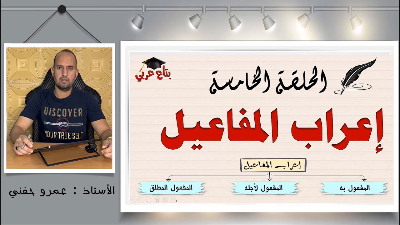 إعراب المفاعيل - نحو من الصفر - الحلقة الخامسة ( المفعول به ، المفعول لأجله ، المفعول المطلق )