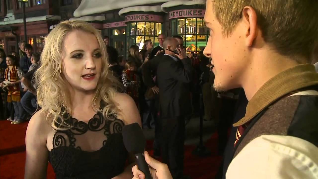 Evanna Lynch on the Red Carpet at Warner Bros. Home Entertainment Celebration