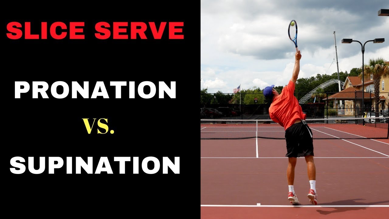 Should you PRONATE or SUPINATE on your slice serve?  - Tennis Lesson