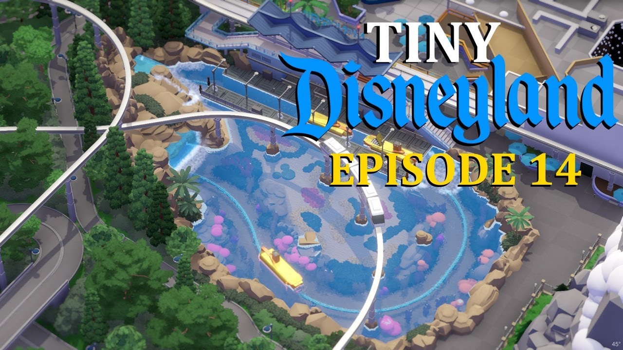 Tiny Disneyland - Submarines, Monorails, and Automobiles - Episode 14 (Parkitect)