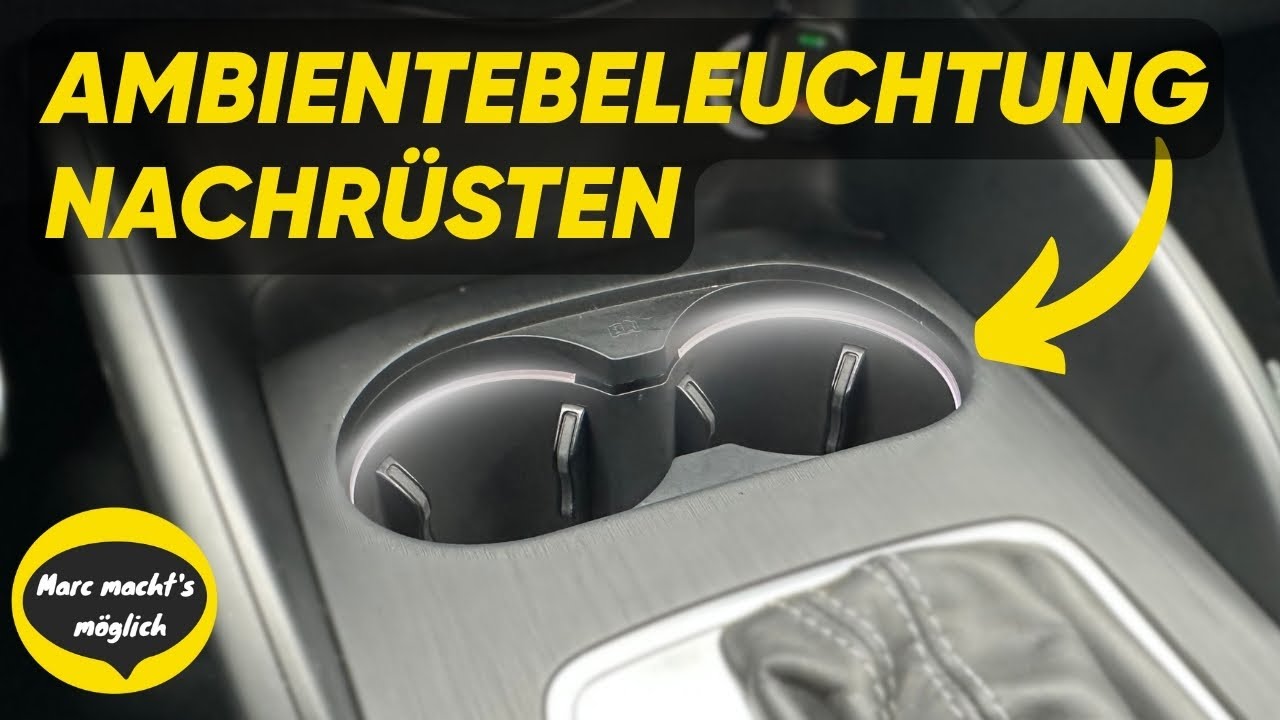 Cupholder Ambientebeleuchtung einfach nachrüsten & codieren | Audi A3 8V DIY-Tutorial