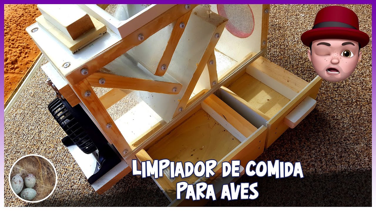 LIMPIADOR DE COMIDA PARA AVES 🦜