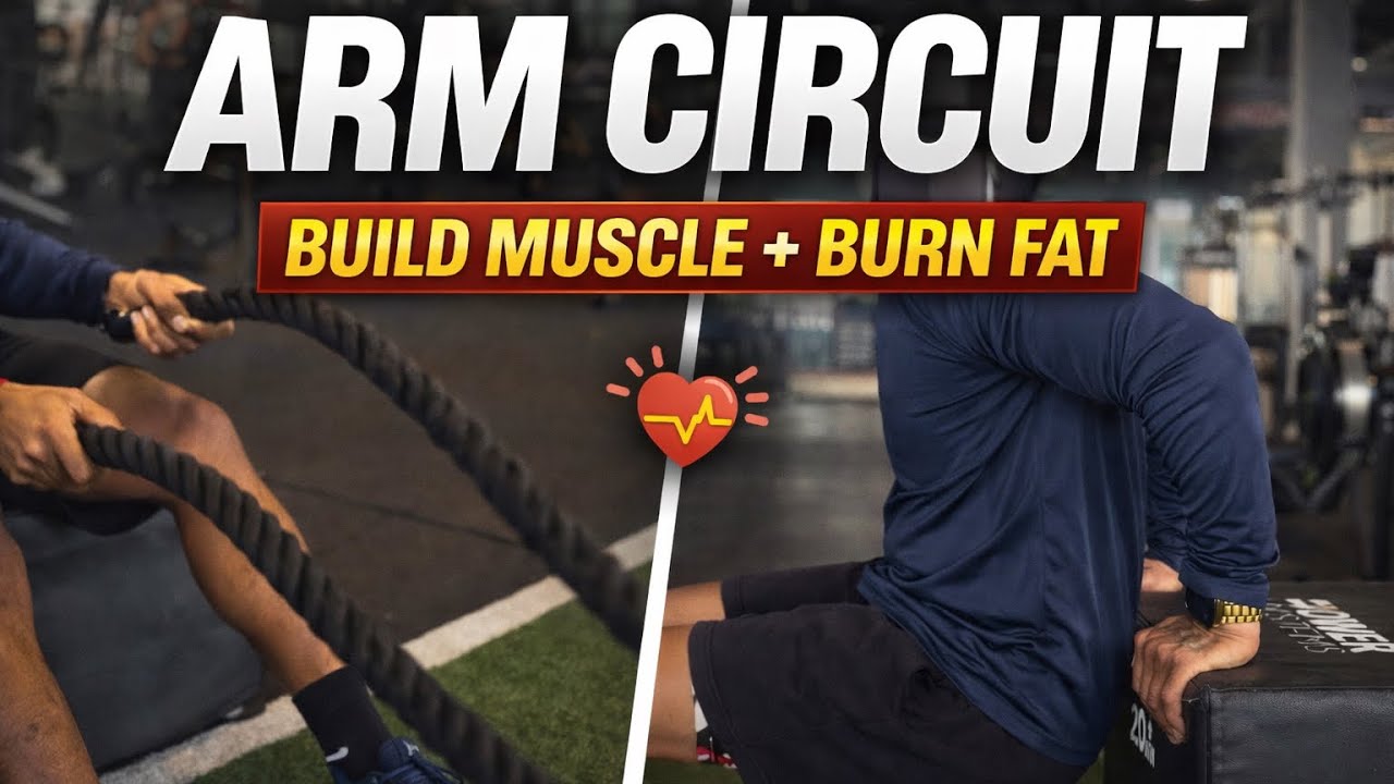 Most people train arms for looks this train muscle and helps increase your heart rate. ￼