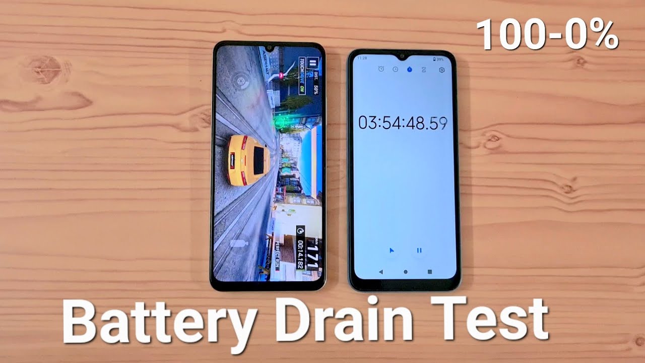 Realme Narzo N53 Battery Drain Test (100-0%)