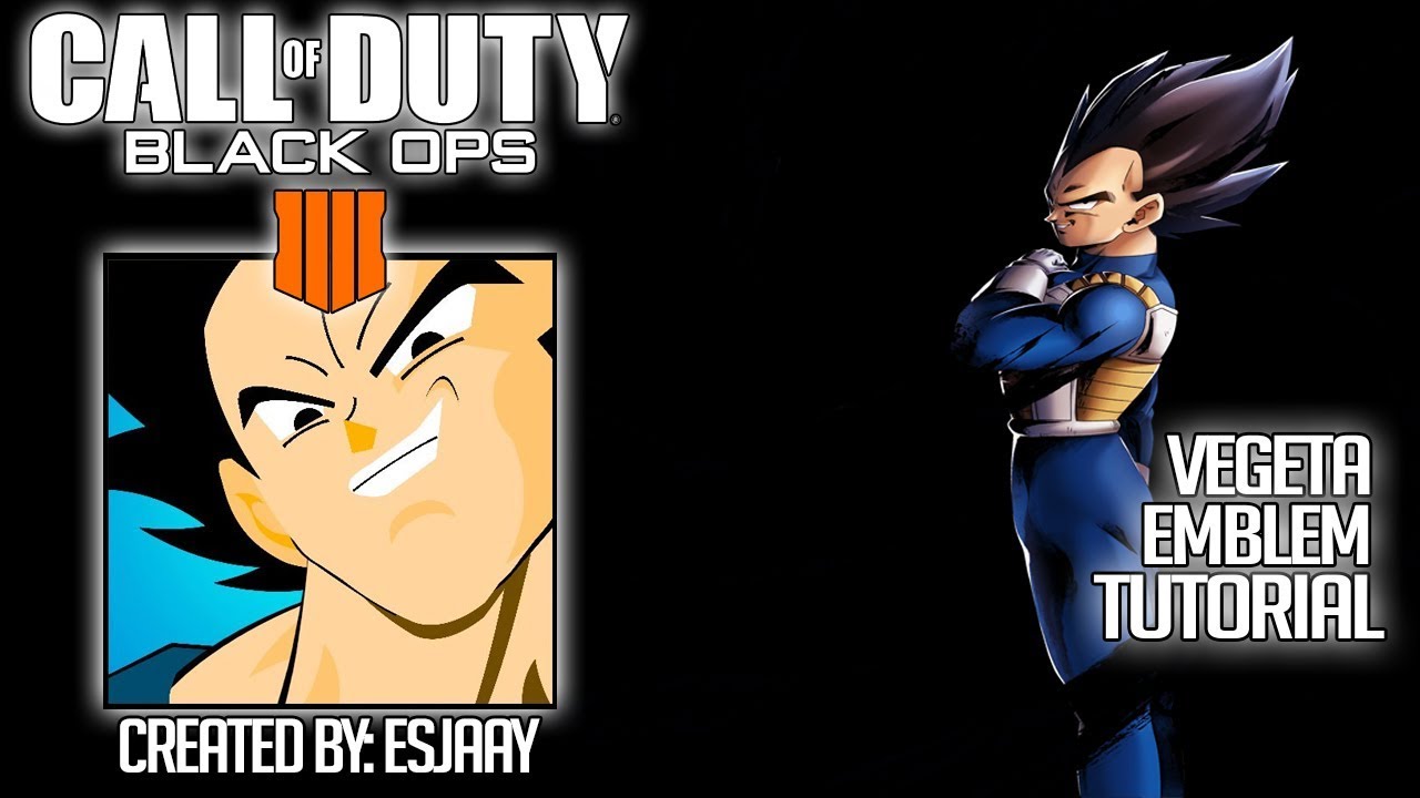 VEGETA EMBLEM (REUPLOAD) - EMBLEM TUTORIAL [BLACK OPS 4]