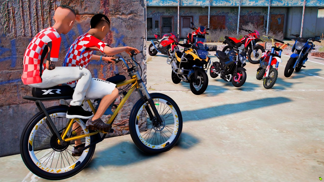 GTA V: MODS - NUNCA VI UMA ESCOLA CHEIA DE MOTO ABANDONADA