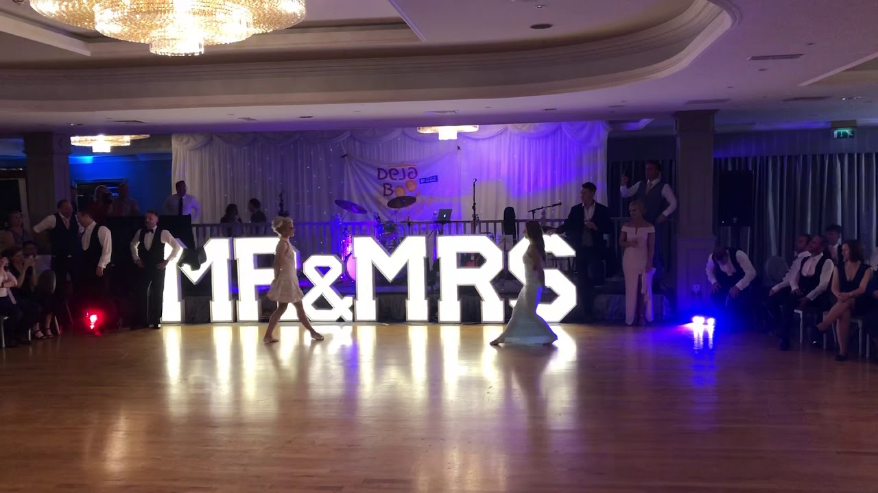 Lord of the dance bride and groom dance wedding