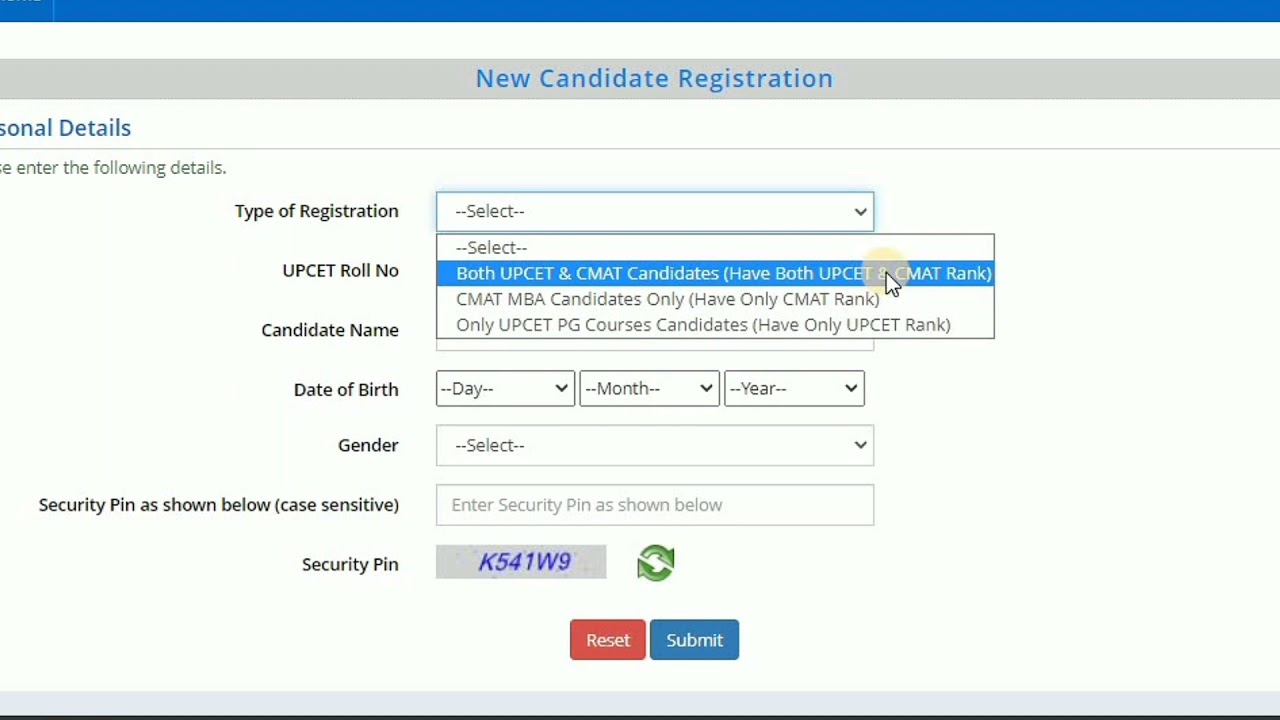 PG Counselling (AKTU) for MBA and MCA Candidates, UPCET-2021: Registration Process
